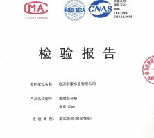 山东2025难燃胶合板12厘检测报告厂家